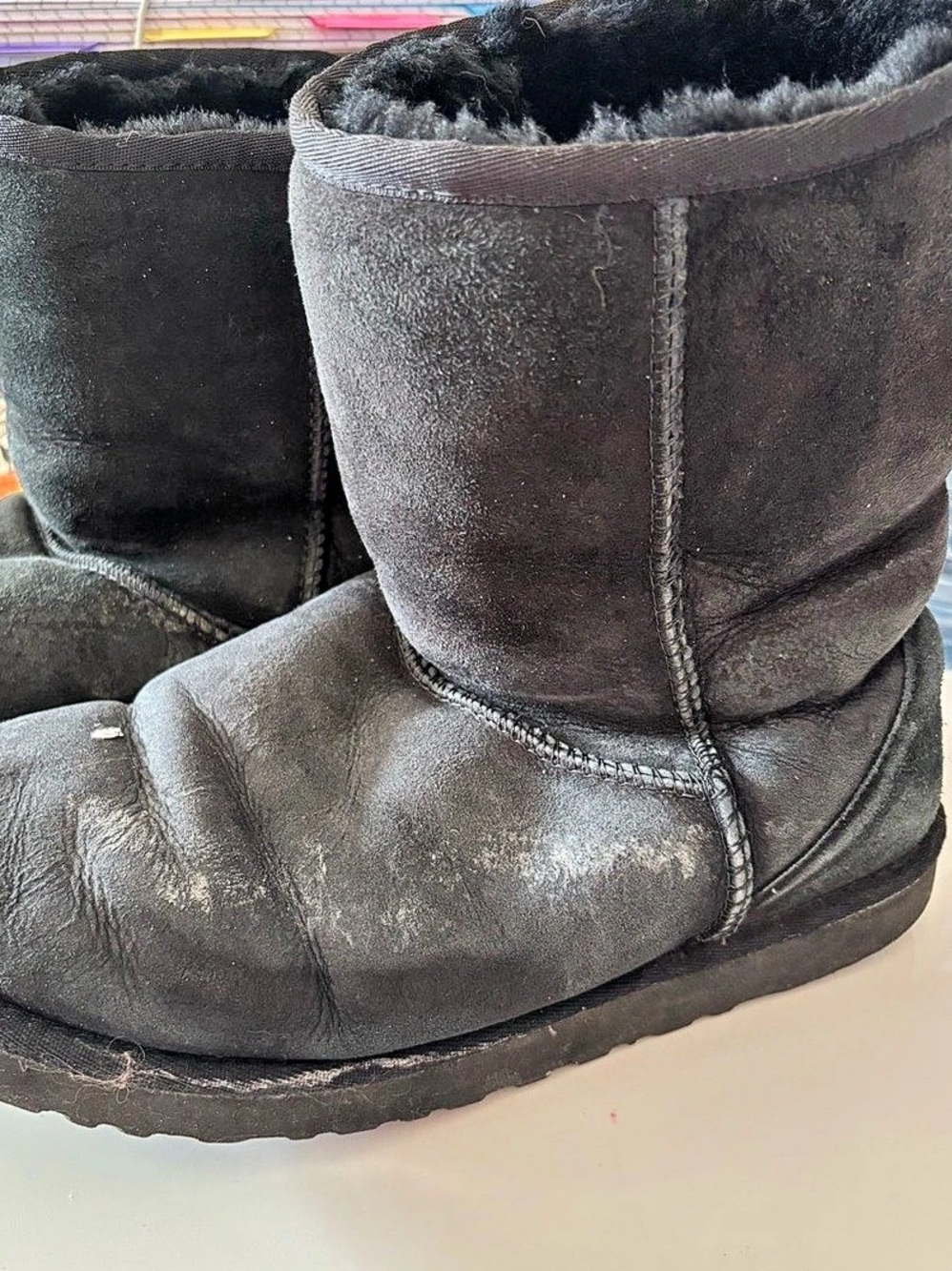 UGG Classic Short Boot Black Winter Boots US 9